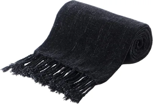 Vista 24 de BATTILO HOME Manta de Chenille Beige para Sofá, Manta Decorativa con Flecos Aterciopelados Color Caqui Tostado para Sofá Decoración del Hogar