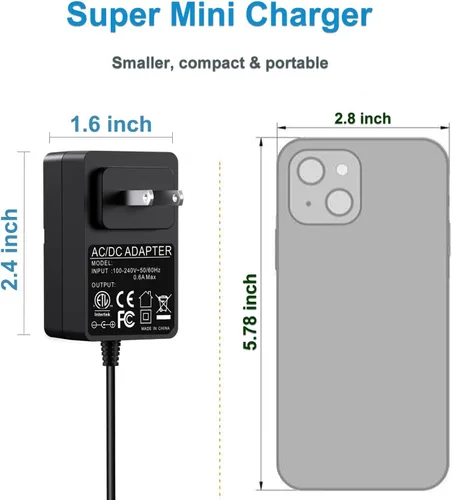 Vista 4 de Cargador para Shark DK33-288080H-U compatible con Shark IZ462H IZ482H IZ483H IZ662H IZ662H IZ682H 1Z440H 1Z441HBRN Vertex Aspiradora inalámbrica