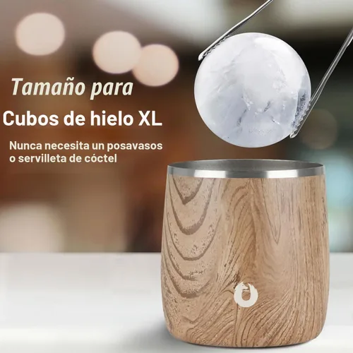 Vista 5 de SNOWFOX Vasos Whiskey Rocks de acero inoxidable con aislamiento al vacío de alta calidad, juego de 2, Old Fashioned, whisky, vasos lowball, elegante
