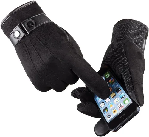 Vista 4 de Aniywn Guantes de invierno hombres mujeres pantalla táctil Correr guantes frío guantes caliente conducción ciclismo guantes térmica