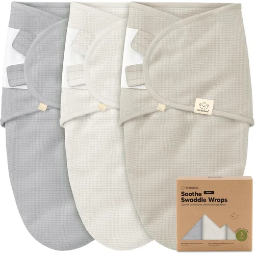 Vista 16 de Paquete de 3 pañales orgánicos para recién nacidos, sacos de dormir para recién nacidos, pañales para bebés de 0 a 3 meses, manta para recién