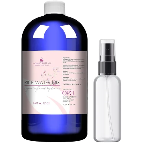 Vista 2 de Mezcla para el crecimiento del cabello con agua de arroz, 100% natural, extra fuerte, niebla herbal, aerosol, acondicionador para cabello, cuero
