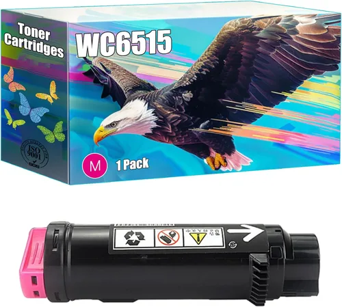 Vista 10 de Compatible with Xerox WC6515 Toner Cartridges Work for Xerox Phaser 6510DN 6510DNI 6510N WorkCentre 6515DN 6515DNI Printers (1 Pack Black)