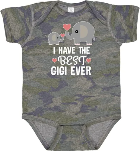 Vista 4 de inktastic Best Gigi Grandma Ever Grandchild Baby Bodysuit 0040 Negro