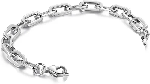 Vista 138 de Brazaletes de alerta médica ajustables de 7.5" a 9" para mujer/hombre, de acero inoxidable, intercambiables Cadena de bloque