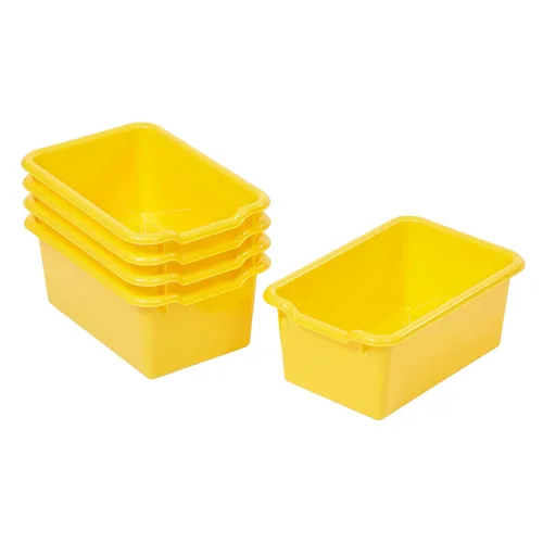 Vista 13 de ECR4Kids Cubo de almacenamiento frontal con cucharada, organización multiusos, surtido, 5 piezas Variado