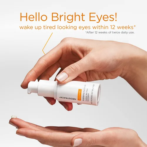 Vista 3 de NEOSTRATA Crema iluminadora para ojos corrector de círculos oscuros con antioxidantes, péptidos y extracto de algas, sin fragancia, 0.53 oz.