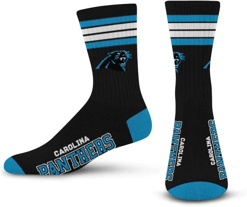 Vista 8 de For Bare Feet - Calcetines para hombre de la NFL, con 4 rayas, de la serie Deuce Performance Crew Los Ángeles Rams