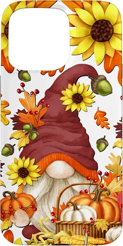 Vista 31 de Hello Fall Sunflower Gnome Pattern for Women Cute Autumn Case for iPhone 17