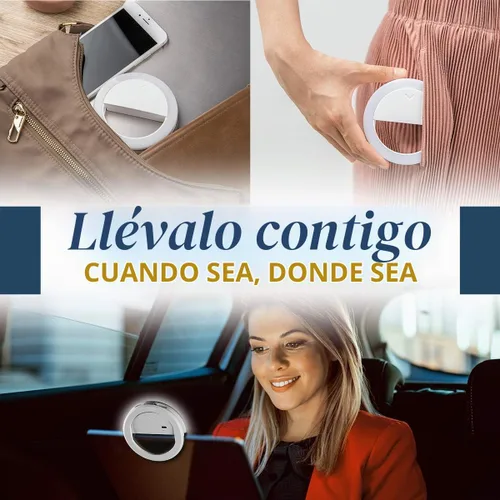Vista 7 de GearLight Anillo de luz para selfie para computadora o teléfono, iluminación LED compatible con iPhone para cámara web de laptop, grabación