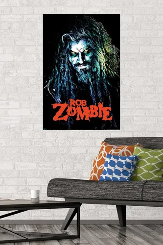 Vista 2 de Rob Zombie - Póster de pared HellBilly de 34 pulgadas de largo x 22.4 pulgadas de ancho, versión sin marco