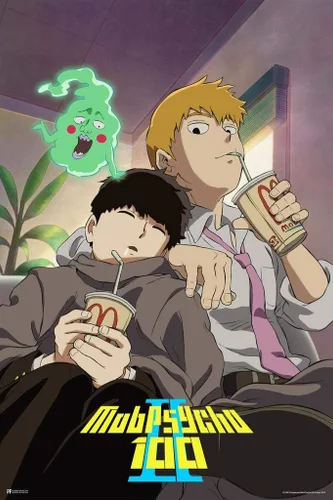 Vista 7 de Póster laminado de Mob Psycho 100, serie de anime japonés, 1 merch Webtoon dormitorio, póster de borrado en seco, arte de pared de 16 x 24 pulgadas