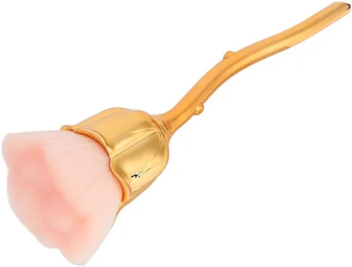 Vista 8 de Cepillos de arte de uñas, cepillo de arte de uñas Rose ShapeHandle, material de fibra, multifuncional, cómodo de usar, cepillo de limpieza de polvo