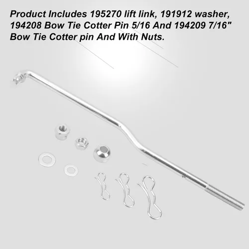 Vista 6 de Karbay 532195270 195270 Kit de suspensión de elevación delantera para Craftsman Husqvarna Poulan cortacésped con pasador de chaveta de pajarita