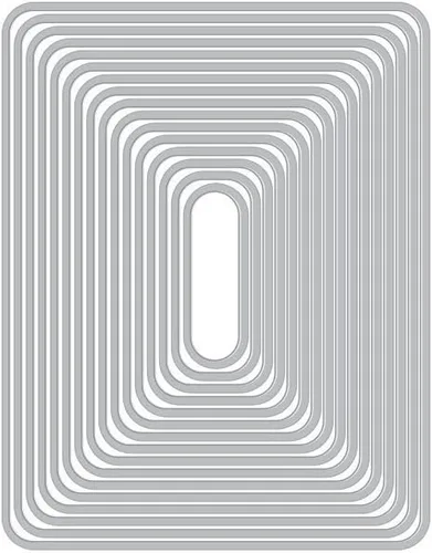 Vista 7 de Hero Arts DI337 Infinity Dies, anidación ovalada infinita Nesting Oval