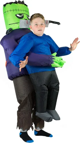 Vista 2 de Bodysocks Fancy Dress Disfraz inflable de Frankenstein para niños a partir de 6 años