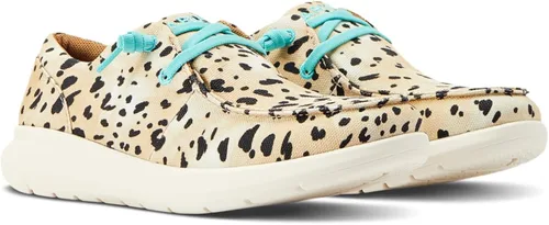 Vista 6 de ARIAT Hilo - Zapatos elásticos planos de estilo casual, color negro