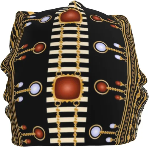 Vista 50 de Gorro africano holgado para adultos, tejido elástico, de calavera, gorro de invierno para exteriores para mujeres y hombres