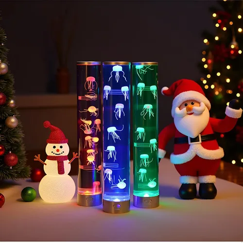 Vista 3 de Lightahead Lámpara LED de Medusas Acuáticas de Ambiente con 5 Efectos de Luz que Cambian de Color. La Definitiva Lámpara de Ambiente Extra Grande
