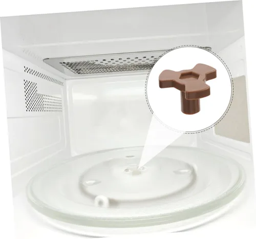 Vista 8 de 8 piezas universal para microondas, soporte de acoplador de plato giratorio de plástico resistente, eje de transmisión compatible con modelos