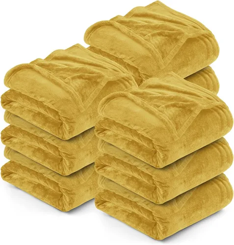 Vista 55 de Utopia Bedding - Manta de vellón de lujo, mullida, antiestática; manta de suave microfibra de 8.8 oz/yd² (300 g/m²) para sofá y cama; tamaño Gris