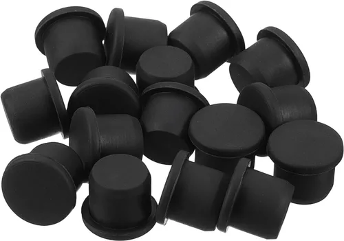 Vista 21 de uxcell 16 Piezas de Tapones de Goma Negros, 2.7mm para Agujeros de Enchufe de 2-2.5mm/0.08-0.1