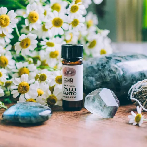Vista 3 de Anima Mundi Apothecary Aceite esencial de Palo Santo orgánico, con aceite de jojoba orgánico y fragancia auténtica de Palo Santo