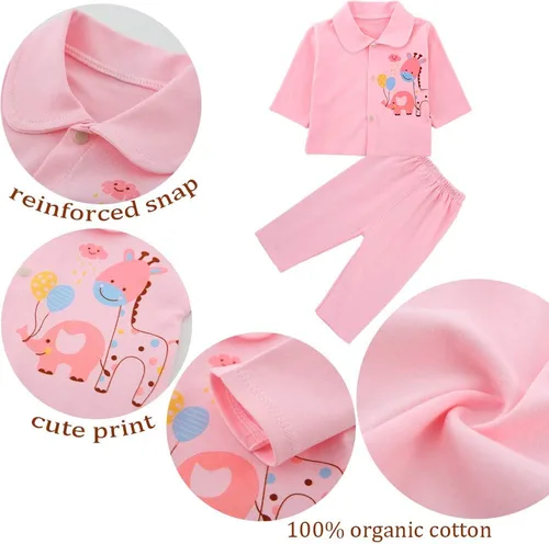 Vista 3 de Conjunto de regalo de 18 piezas para niña recién nacida, ropa de bebé prematuro de 0 a 3 meses, Rosado