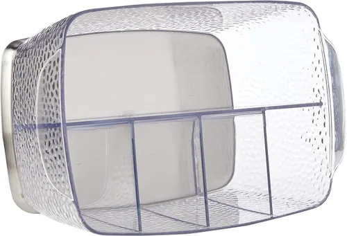 Vista 3 de InterDesign Rain organizador de cosméticos Soporte para cubiertos, almacenamiento de encimera de cocina, comedor, patio al aire libre, mesas