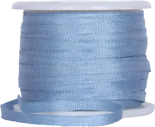 Vista 6 de Threadart Juego de cintas de seda - Tonos azules - Colección Five Spool - 100% seda pura - 55 yardas Coordinated set of soft 100% pure silk ribbon