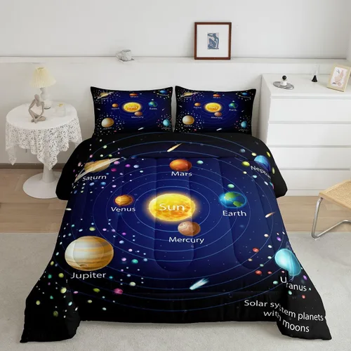Vista 32 de Erosebridal - Juego de edredón con bandera estadounidense, juego de edredón de plumón tamaño individual para niños y adolescentes, juego de edredón