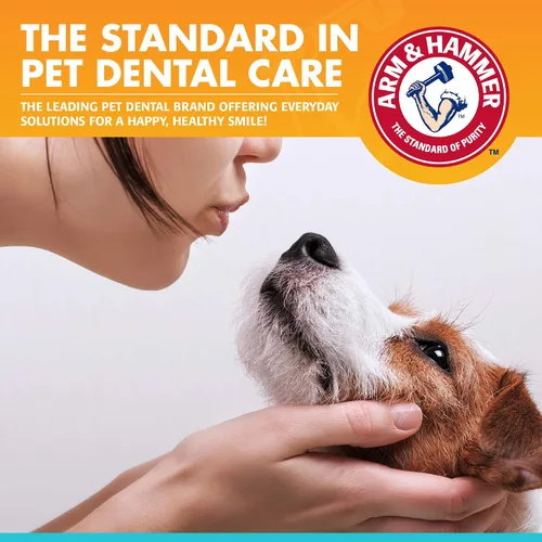 Vista 5 de Arm & Hammer Enzymatic - Kit de cuidado dental para perros, sabor a pollo, tubo de 2.5 onzas Pasta de dientes de bicarbonato de sodio, sabor a