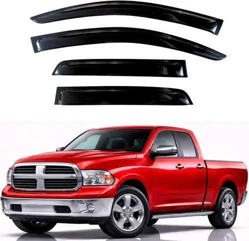 Vista 213 de KPY Protector de lluvia compatible con Ford Bronco 1980-1996, Ford F150 F250 F350, deflectores de ventilación lateral para visera de ventana