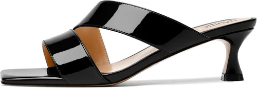 Vista 2 de Sandalias de tacón bajo para mujer, de charol y puntera cuadrada, de 2 pulgadas