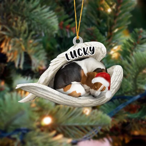 Vista 67 de Ángel durmiente de Afghan Hound para Navidad, adorno personalizado con el nombre del perro, adorno de Navidad personalizado para amantes de perros
