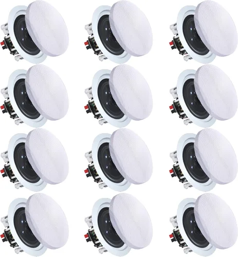 Vista 11 de Vaiyer Par de altavoces de techo de 5.25 pulgadas y 350 vatios (por par), altavoces de techo