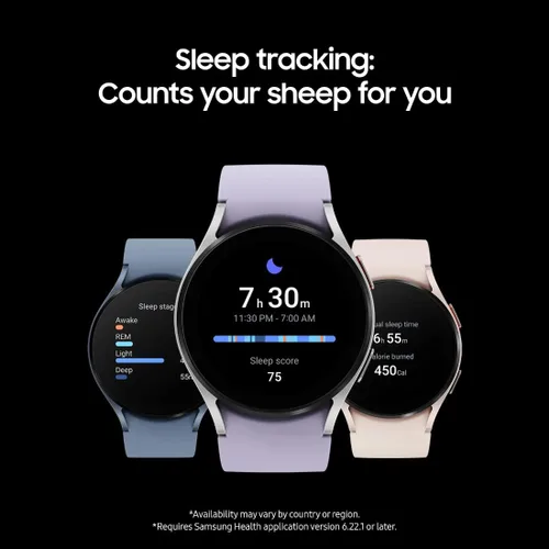 Vista 4 de SAMSUNG Reloj inteligente Galaxy Watch 5 de 1.575 in LTE con rastreador de cuerpo, salud, fitness y sueño, batería mejorada, cristal de zafiro