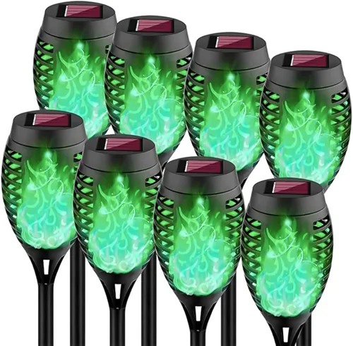 Vista 12 de Swingers Solar Lights Outdoor, Halloween Solar Torch Lights Amarillo