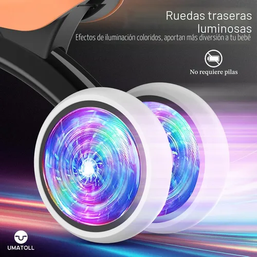 Vista 5 de Umatoll Juguetes de bicicleta de equilibrio para bebés de 1 año, asiento ajustable, regalos de cumpleaños para niños de 12 a 24 meses