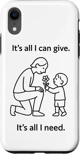 Vista 25 de Child Giving Flower to Parent Minimal Symbolic Love Design Case for iPhone 16