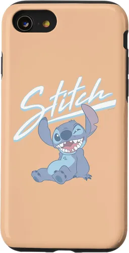 Vista 13 de Funda para iPhone 14 Disney Lilo & Stitch Winking Stitch Retrato