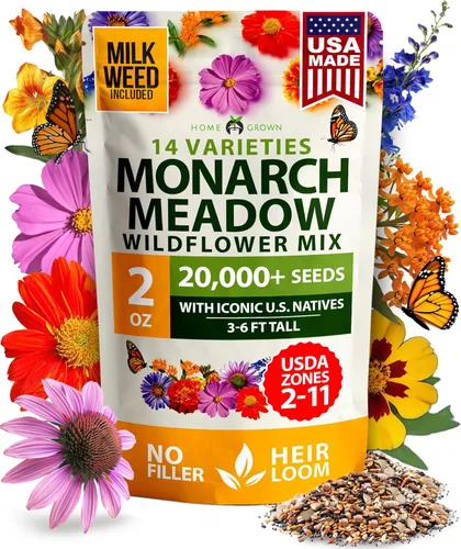 Vista 43 de HOME GROWN Semillas de zinnia rosa – 300 zinnias Luminosa 0.5g, semillas anuales de flores fáciles de cultivar para plantar al aire libre para 2026