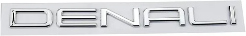 Vista 6 de 2 emblemas de puerta de DENALI para puerta elevada, placa de identificación Enviado Yukon 15070426 de repuesto para DENALI 01-08 (cromo)