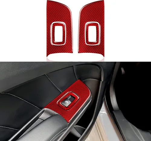Vista 32 de Para 2011 2012 2013 2014 Dodge Charger Accesorios Consola central Aire Acondicionado Interruptor de Volumen Panel de Fibra de Carbono Pegatina