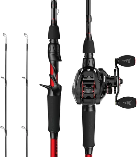 Vista 12 de KastKing Royale Legend II Twin Tip - Combos de caña y carrete de pescar de punta doble, combo para spinning y casting, cañas de grafito IM6 de 2
