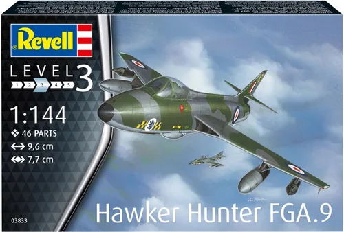 Vista 2 de Revell 03833 Hawker Hunter FGA.9 1:144 Escala sin construir/sin pintar Kit de modelo de plástico