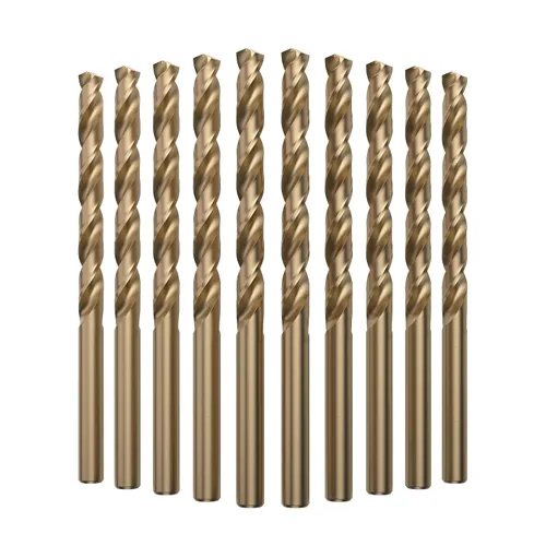 Vista 17 de LU&MN Broca helicoidal M35 de 1/2 pulgada de longitud de cobalto HSS Jobber con vástago recto, resistente, paquete de 5 unidades, perforación