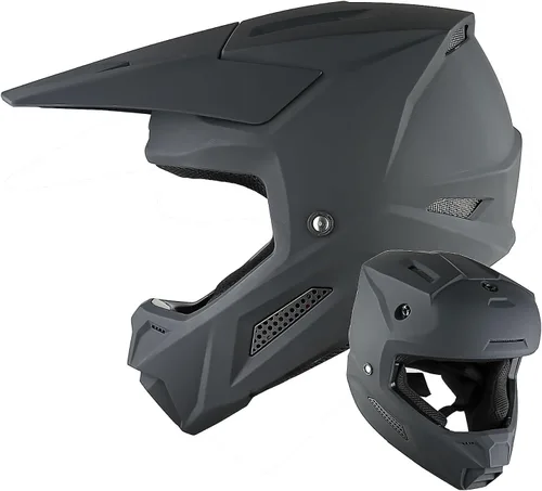 Vista 25 de 1Storm - Casco de motocross para jóvenes, ATV, BMX, MX, motocicleta todoterreno, kart, adolescente, blanco brillante Blanco brillante juvenil