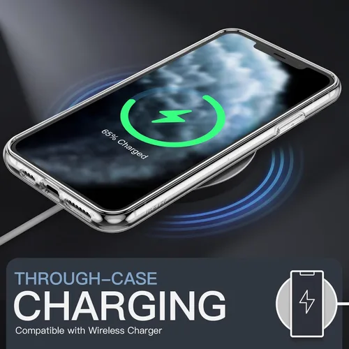 Vista 7 de JETech Funda magnética para iPhone 11 Pro Max de 6.5 pulgadas, compatible con carga inalámbrica MagSafe, a prueba de golpes, parte trasera