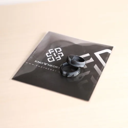 Vista 59 de Knot Theory - Anillo de boda de silicón para hombres y mujeres Anillos de goma finos de calidad superior con gran estilo, comodidad; son ideales